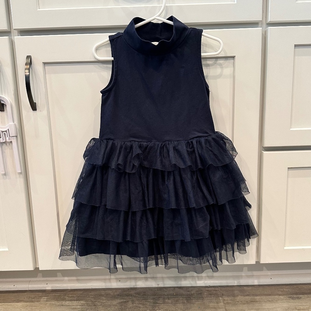 J. Crew 3T Navy Blue Tulle Dress